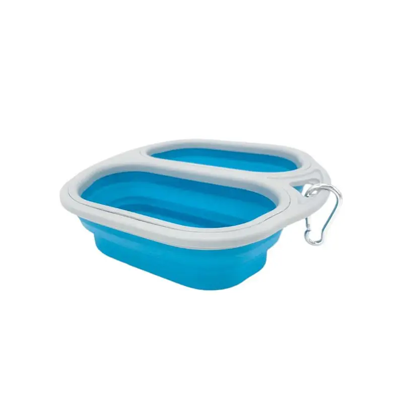 Prix Réduit Gamelle double pliable 2x400ml Bubimex