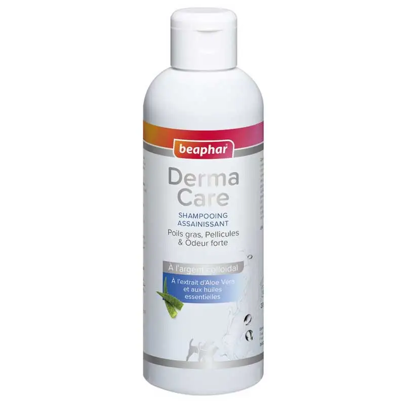 Réduction Shampoing DermaCare argent colloïdal chien/chat 200ml Beaphar