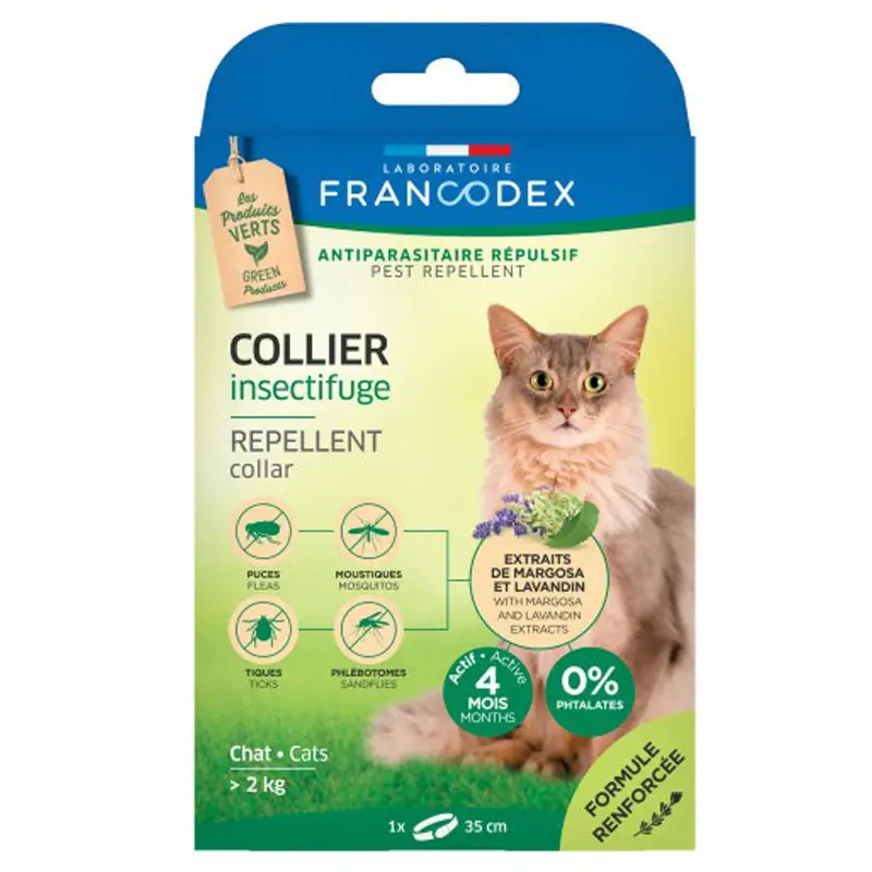 Collier Insectifuge pour chats Francodex Solde