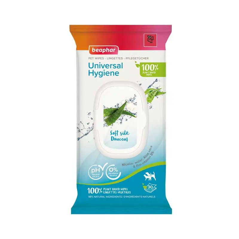Quantité Limitée Lingettes nettoyantes x30 chien et chat Beaphar