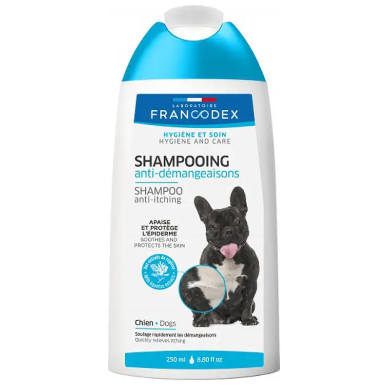 Shampoing anti-démangeaisons pour chiens 250ml Francodex Réduction
