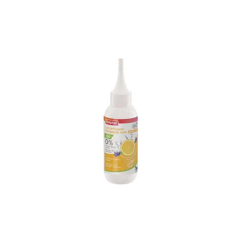 Achat Immédiat Lait nettoyant oreilles écocertifié chien et chat 100ml