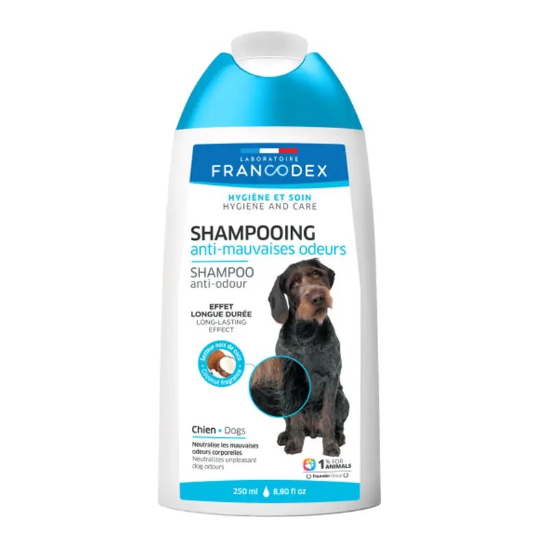 Shampoing anti mauvaises odeurs 250ml Francodex Dernier Modèle