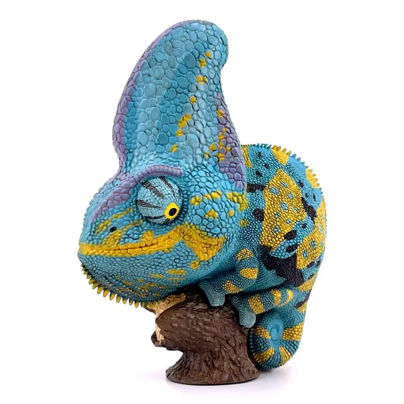 Top Vente Figurine Chamaeleo calyptratus bleu