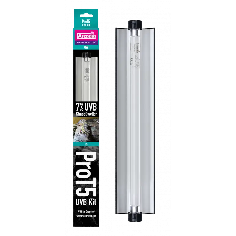 Acheter Direct Kit rampe + néon T5 UVB 7% Arcadia « Shadedweller » pour animaux nocturnes/crépusculaires terrestres