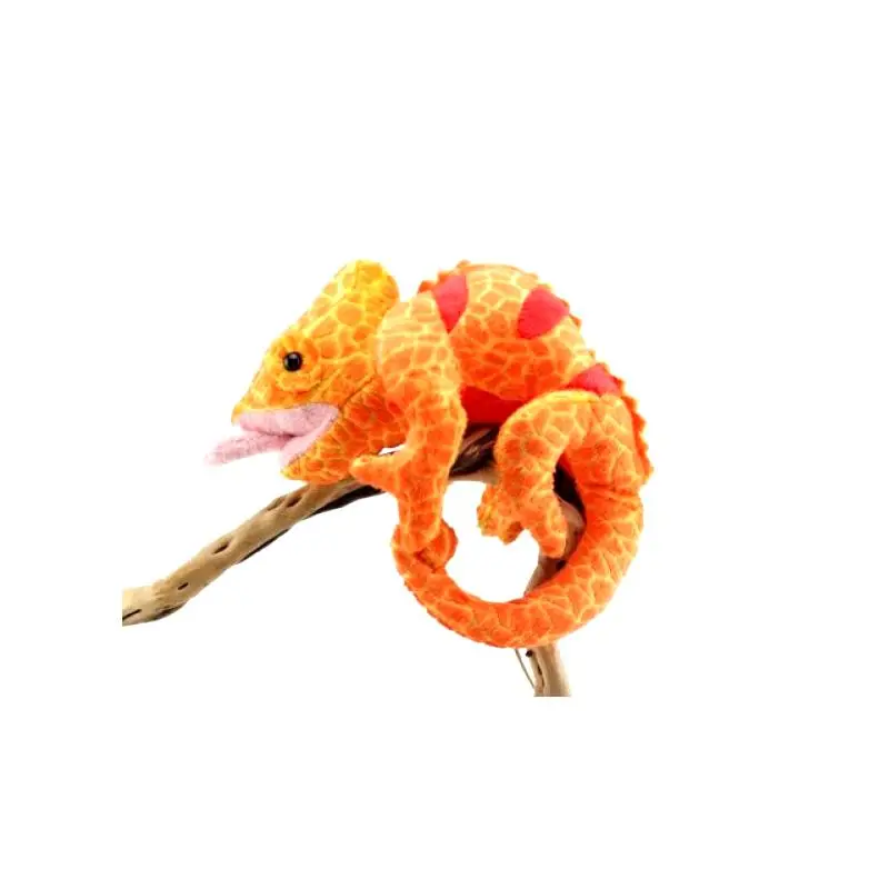 Achat Immédiat Peluche caméléon orange