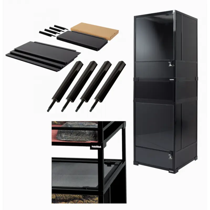 Vente Directe Rehausses avec caches pour empiler les terrariums Habistat en batterie