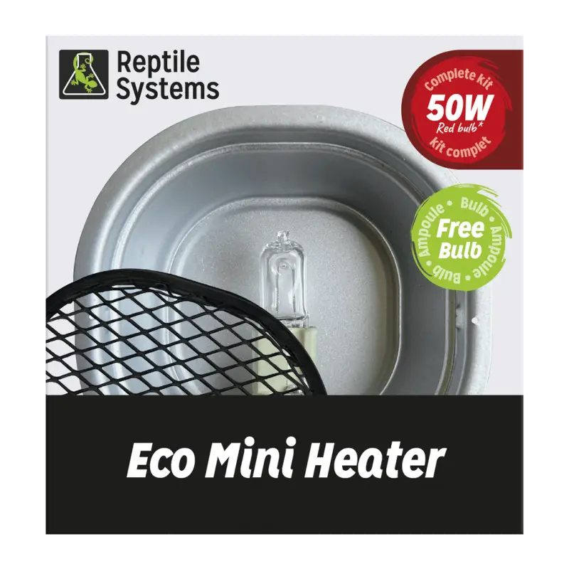 Vente Flash Spot chauffant rouge + dôme « Eco mini heater » de Reptile Systems