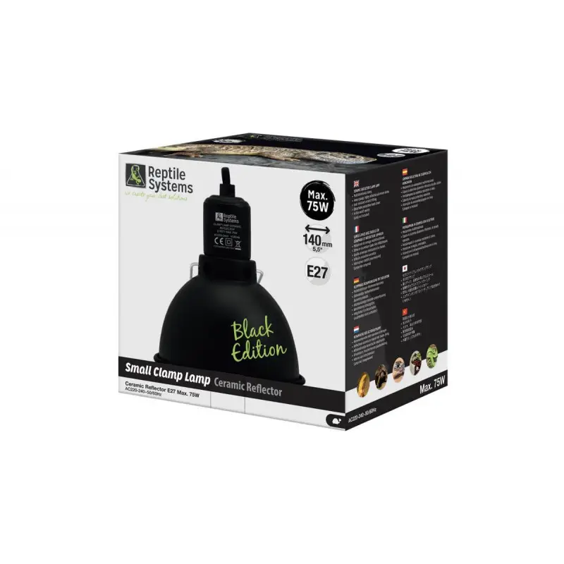 Bon Plan Support de lampe « Clamp lamp black » de Reptile Systems